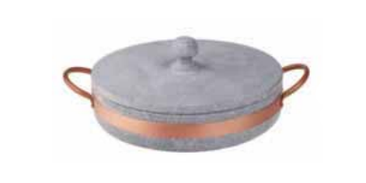 Pietra Ollare - Omelette pan with lid 24cm