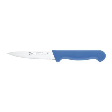 PROFESSIONALLINE I - Serrated paring knife blue handle 100mm
