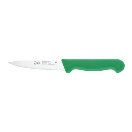 PROFESSIONALLINE I - Serrated paring knife green handle 100mm