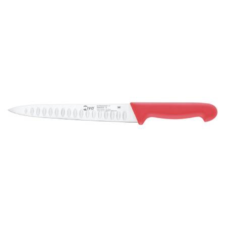 PROFESSIONALLINE I - Granton carving knife red handle 255mm